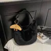Bolsos de Felpa para Otoño e Invierno para Mujer, Modernos para el Trabajo, Versátiles Bolsos de Hombro, Bolsos de Axila de Nicho Estilo Coreano, Bolsos Tote de Gran Capacidad