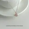 Collar de Estrella de Ocho Puntas Cuadrada de Zircón Estilo Nuevo 2026, Lujo Ligero, Simple y Elegante, Sensación de Alta Gama, Cadena Versátil para Clavícula para Mujeres