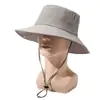Novo Estilo Chapéu de Sol Outdoor de Aba Larga para Homens, Novo Chapéu de Pescador Unisex de Proteção Solar para o Verão, Chapéu Versátil Casual para Caminhada para Mulheres