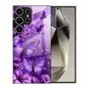 Adecuado para funda de teléfono Samsung S26ULTRA A90 mariposa morada S24PLUS cristal templado A16 cubierta protectora A07