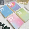 Cuaderno A7 de Hojas Sueltas Cubierta Engrosada Serie Linda Tapa Dura Libro de Registro Línea Horizontal Pequeño Diario para Estudiante