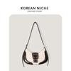 Bolso de mezclilla simple moda moderno nicho hombro axila verano casual todo-fósforo bolso mensajero bolso de mujer