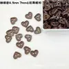 Botões Pequenos em Formato de Coração com Dois Furos de 4,5 mm e 7 mm para Roupas de Boneca BJD Botões de Coração Acessórios Feitos à Mão