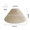 Pantalla de Lámpara Grande de Tela Plegada para Lámpara de Pie de Kdcm Homestay, Accesorios Desmontables DIY para Pantalla de Lámpara de Hotel, Lámpara Colgante de 45cm