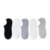 Calcetines Para Mujer Verano Doble Aguja Delgados De Algodón Cortos Antideslizantes Talón Que No Se Cae Boca Baja Calcetines Invisibles Caña Baja Color Sólido Rayados De Algodón
