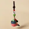 Nuevo Llavero Colgante Pájaro Tallado en Madera Hecho a Mano Lindo Gorrión Decoración para Colgar en Mochila Regalo de Graduación para Estudiantes
