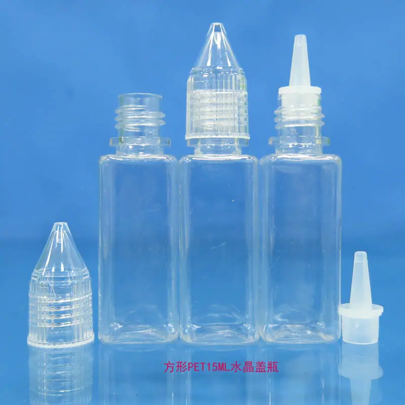 方形PET15ML水晶盖瓶1
