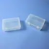 Caja de Almacenamiento de Plástico Transparente Multifuncional Rectangular con Cerradura para Escritorio, Cajón, Papelería