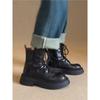 Botas Martin de Solado Grosso para Mulheres 2026 Outono e Inverno Novo Estilo Britânico Cool com Cadarço Botas Curtas para Pessoas Baixas