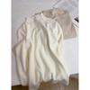 Camisa de punto con cuello alto pequeño y grueso de cuello semialto para mujer, otoño e invierno 2024, suéter interior encerado suave, top grueso