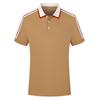 Camisa POLO de Caballero Cuello Blanco Personalizado Camiseta Roja Lop Camisa Publicitaria de Negocios Vestido Casual para Pareja DIY