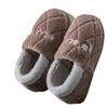 Pantuflas de Algodón para Hombre con Talón, Uso en Interiores y Hogar Otoño e Invierno para Hombre, Forradas de Felpa, Cálidas, Zapatos de Algodón Antideslizantes para Uso Exterior en Invierno