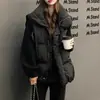 Colete feminino rosa, novo estilo de inverno, peça externa de corte solto, colete jaqueta puffer, casaco de algodão sem mangas