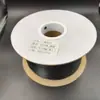 045 Carrete Plano Ovalado de Hierro Galvanizado con Núcleo de PVC para Máquina Atadora Automática de Alambre, Lazo de Alambre Recubierto de Plástico, Atado de Alambre, Correa Atadora de Alambre