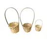 Envio Internacional de Flores Secas, Cestas de Bambu Universais para Flores Secas, Itens Decorativos Universais, Mini Cestas de Bambu, Várias Cestas de Bambu Trançado Extra Pequenas e Cestas de Bambu de Mão