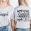 Katseye Camiseta Bonita Moda Kpop Camiseta de Algodão Estampada Manga Curta Casual Gola Redonda Roupas Femininas Streetwear Unissex