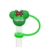 Tampa de palito de silicone laço Minnie capa de poeira copo de milk tea personalizado capa de palito Dia dos Namorados capa de poeira fabricantes reto