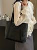 Bolso de mano sencillo para mujer, estilo coreano, nuevo bolso informal de moda para debajo del brazo, bolso de hombro de gran capacidad y combinable para verano 2024