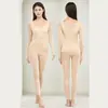Conjunto de Ropa para Realzar la Belleza, Ropa Interior Térmica de Manga Larga de Otoño para Mujer, Alta Elasticidad, Antiestático, Antipilling, Capa Base