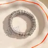 Scrunchie de Cetim de Cor Sólida de Alta Qualidade Estilo Coreano Rabo de Cavalo Amarrador de Cabelo Plissado Pequeno Acessório de Cabelo Elástico Venda por Atacado