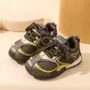 Zapatos deportivos para niños y niñas 2026 primavera y otoño, zapatos deportivos de cuero para niños, zapatos casuales versátiles antideslizantes de moda, zapatos funcionales para niños