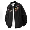 2026 Nueva Chaqueta con Cuello Alto Marca de Moda Primavera y Otoño High Street Motociclista Piloto Chaqueta de Béisbol Casual Estilo Americano Abrigo de Hombre