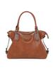 Bolsa Americana de Trabalho Premium para Deslocamento Feminina Nova Moda Retrô Estudante Aula Ombro Tote de Grande Capacidade
