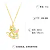 Collar Colgante de Unicornio y Pegaso Esmalte Dorado Caliente de Venta en Vivo Colgante de Caballo del Zodiaco Cadena para Clavícula para Mujeres