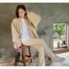 Enviado. Nueva chaqueta de trabajo vintage de otoño, gabardina, chaqueta de béisbol holgada con cuello alto para mujer 18868