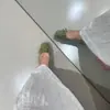 Verano 2025 Nuevo Moda Francesa Aumentador de Altura Zapatos de Noche Lazo Punta Cuadrada Corte Bajo Suela Suave Slip-On Viaje Diario Ropa Exterior