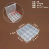 Caja de Almacenamiento de Plástico Transparente de 5 Compartimentos, 8 Compartimentos, 10 Compartimentos, 15 Compartimentos, 24 Compartimentos para Cuentas, Componentes, Joyería y Piezas
