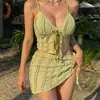 Nuevo Traje de Baño Estilo Ins Coreano para Mujeres de Busto Pequeño, Bikini de Tres Piezas, Estilo Puro Deseo, Para Baño en Aguas Termales, Traje de Baño con Tirante Fruncido