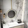 Espejo Colgante, Espejo Redondo, Espejo de Baño, Espejo Colgante de Techo, Espejo de Baño Suspendido, Espejo de Baño para Hotel y Casa de Huéspedes