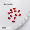 Joias para Unhas Artísticas de Açúcar Rochoso Diamantado Retangular Ângulo Reto Fundo Pontiagudo Diamante Quadrado Cubo de Gelo de Açúcar Pedras Strass para Unhas de Vidro Atacado Strass de Cristal