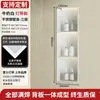Oushumei Acero Inoxidable Empotrado Baño Acabado Metálico Producto Estante de Almacenamiento para Inodoro Gabinete Divisor