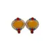 Pendientes de Aleación de Cobre para Mujer con Estilo Retro Francés, Diseño de Nicho, Temperamento Elegante de Gama Alta, Transmisión en Vivo Transfronteriza de Segunda Mano