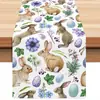 2026 Nuevo Camino de Mesa Estampado de Pascua Transfronterizo, Mantel Decorativo Festivo de Amazon, Mantel Individual para Mesa de Comedor de Sala de Estar