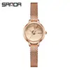 Relógio Feminino Sanda Hot 3D Tridimensional Simples à Prova d'Água Quartzo Alto Nível Versátil Casual Relógio para Estudante Feminina