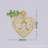 Venta directa del fabricante: Caja de regalo de Navidad de 18 quilates con microincrustaciones de cobre, accesorios de colgante con goteo de aceite, accesorios para pulsera y collar, accesorios para DIY