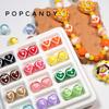 Corazón de melocotón con cuentas DIY joyería hecha a mano cuentas sueltas hechas a mano cuentas pintadas a mano ins lindo todo-partido clásico amor bloguero mismo estilo