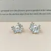 Pendientes de Hoja de Loto con Perlas Irregulares Estilo Coreano con un Ambiente Fresco y Único, Pendientes Versátiles con un Toque de Lujo Ligero y Sensación de Alta Gama para Mujeres