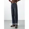 Nuevos Jeans Azules Retro de Cintura Alta Adelgazantes para Mujer Otoño/Invierno 2026, Elegante Estilo para Ir al Trabajo, Pantalones Rectos con Caída, Pantalones de Pierna Ancha