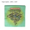 Nuevos suministros para fiesta de cumpleaños de las Tortugas Ninja, bandeja de papel para las Tortugas Ninja, vasos de papel, banderas para tirar, suministros para fiesta de cumpleaños, decoración