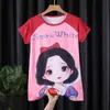 2022 Nuevo camisón de niña verano fino manga corta dibujos animados lindo niños medianos y grandes niñas pijamas ropa de casa
