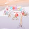 Pulsera de Cuentas Pequeña y Fresca Kt, Pulsera de Dibujos Animados de Aspecto Elevado, Pareja de Dibujos Animados Femenina, Pulsera Colgante Sanrio del Mismo Estilo