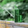 Regadera de Acero Inoxidable con Pico Largo para Uso Doméstico, Regadera Transparente para Jardinería, Riego de Flores y Cuidado de Plantas, Botella Pulverizadora de Gran Capacidad