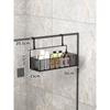 Colgador de Baño Estante de Almacenamiento para Inodoro sin Perforaciones Estante para Almacenar Toallas para Ducha Puerta de Vidrio en stock