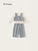 Traje de Niña Ropa Infantil Youbao Conjunto de Tres Piezas Chaleco para Niña Estilo Nuevo Otoño 2026 Traje de Jeans para Niños