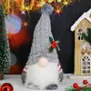 Decorações de Natal Boneco Sem Rosto Figura Duende de Tricô Gnomo Enfeites Decorações para Vitrine Brinquedos de Pelúcia