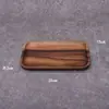 Origen: Plato Redondo de Madera de Acacia, Plato Sólido de Madera Estilo Vintage, Plato para Preparación Doméstica, Descuento por Compra al por Mayor Plus